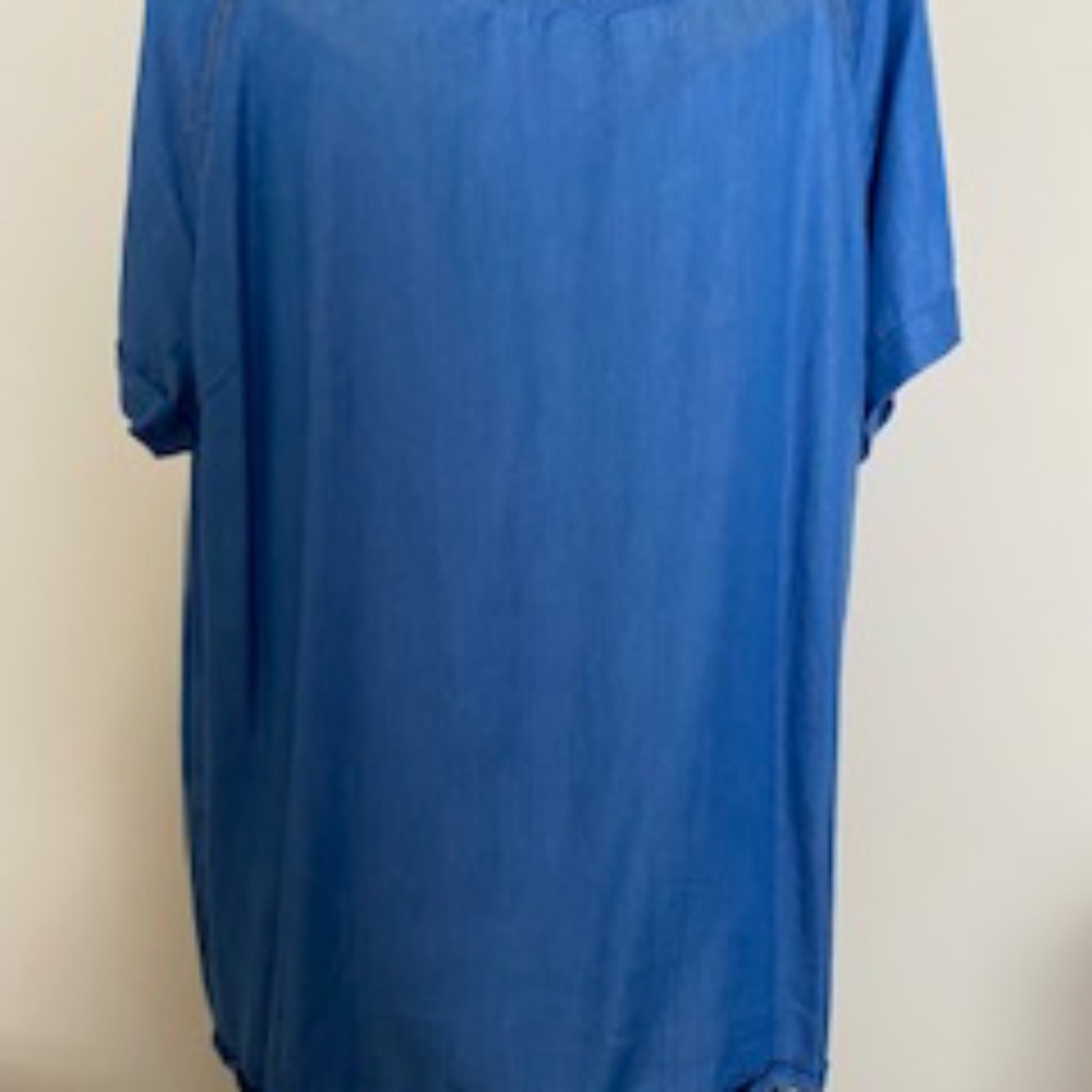 Allegra K Denim Tencel Tốp